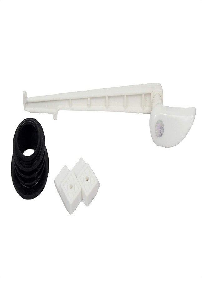 New Ware PVC Syphon Flush Kit | Single Flush Cistern Tank Kit with All Fitting Accessories | Toilet Flush Tank Accessories (White) - Image 2